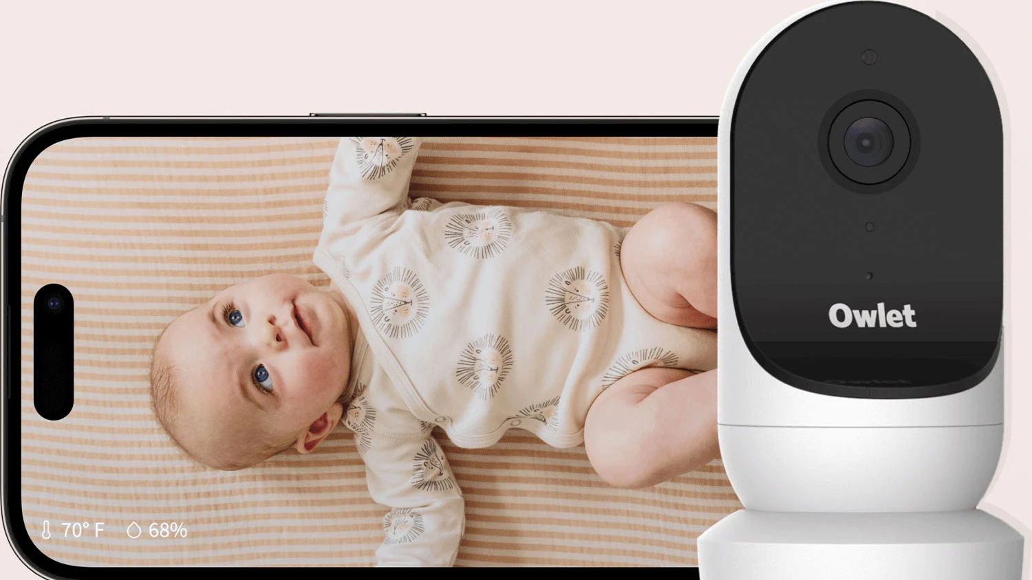 Aplikace Owlet care v telefonu