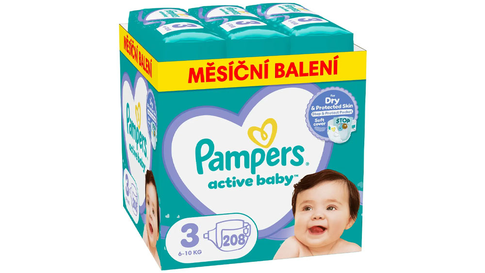 Plenky Pampers Active Baby velikost 3/208 ks_01