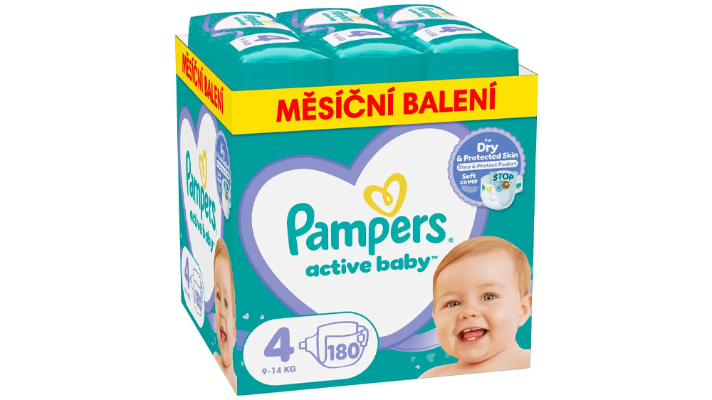 Plenky Pampers Active Baby velikost 4/180 ks_01