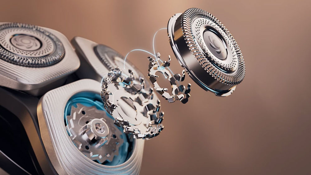 Rotační břity Dual SteelPrecision u holicího strojku Philips X9202/10_03