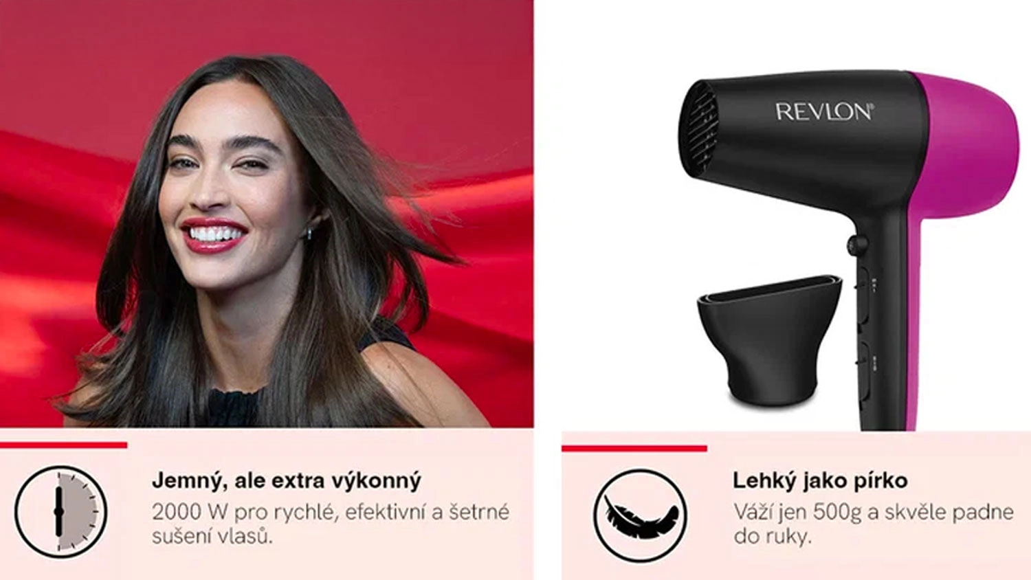 Fén na vlasy Revlon RVDR5347E Easy Heat a jeho výhody