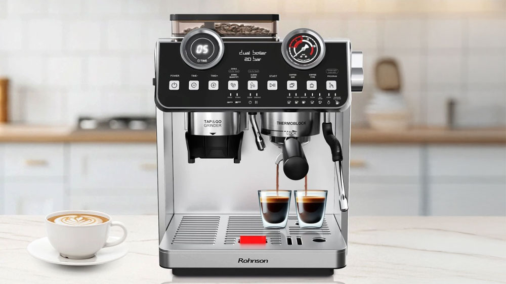 Pákové espresso Rohnson R-98200 na lince_02