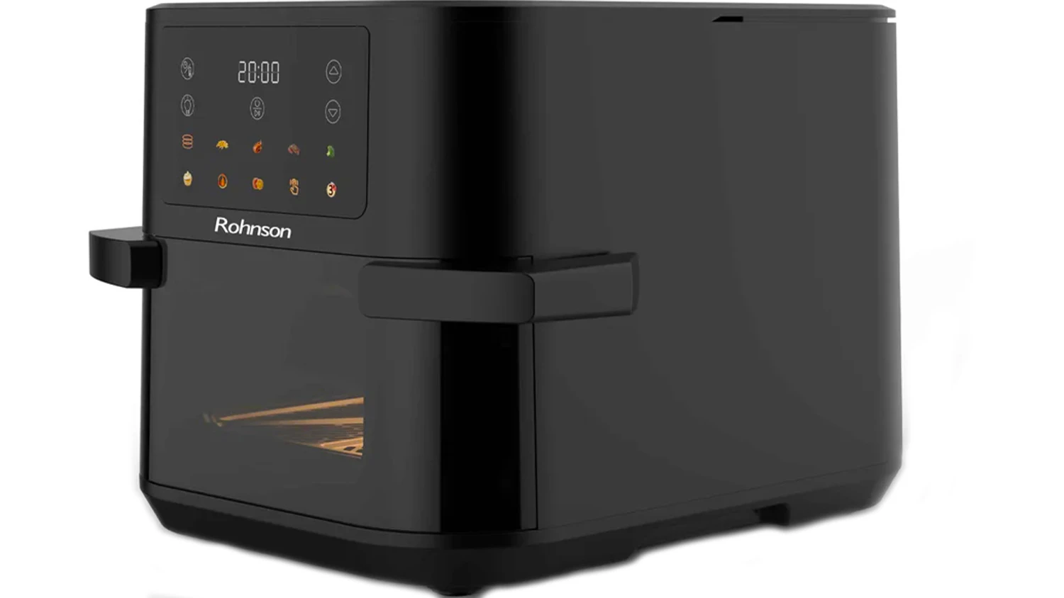 Horkovzdušná fritéza Rohnson R-2898 pohled ze strany
