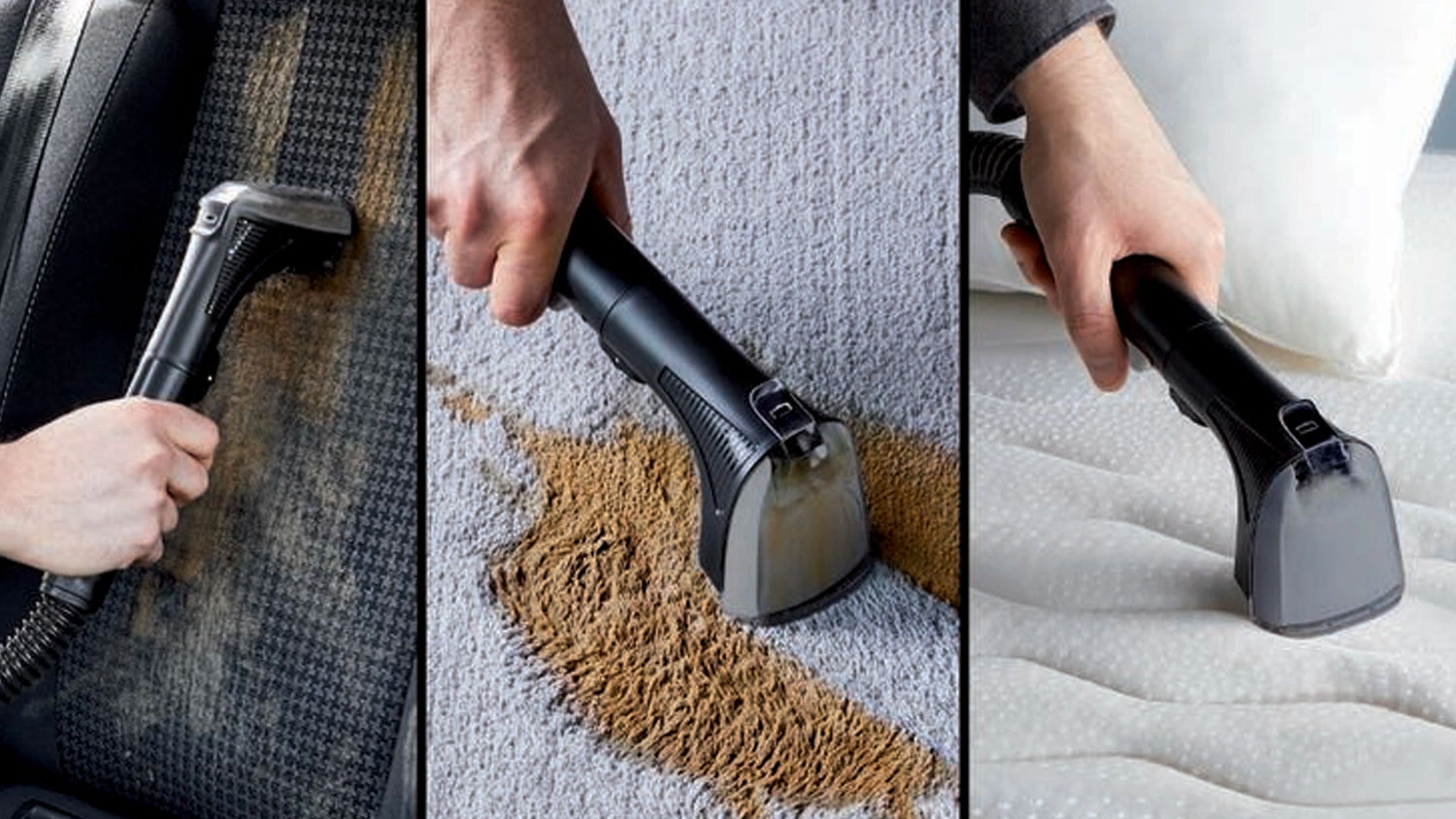 Či&scaron;těn&iacute; různ&yacute;ch povrchů čističem skvrn Rowenta IN3020F0 Clean It Compact Animal