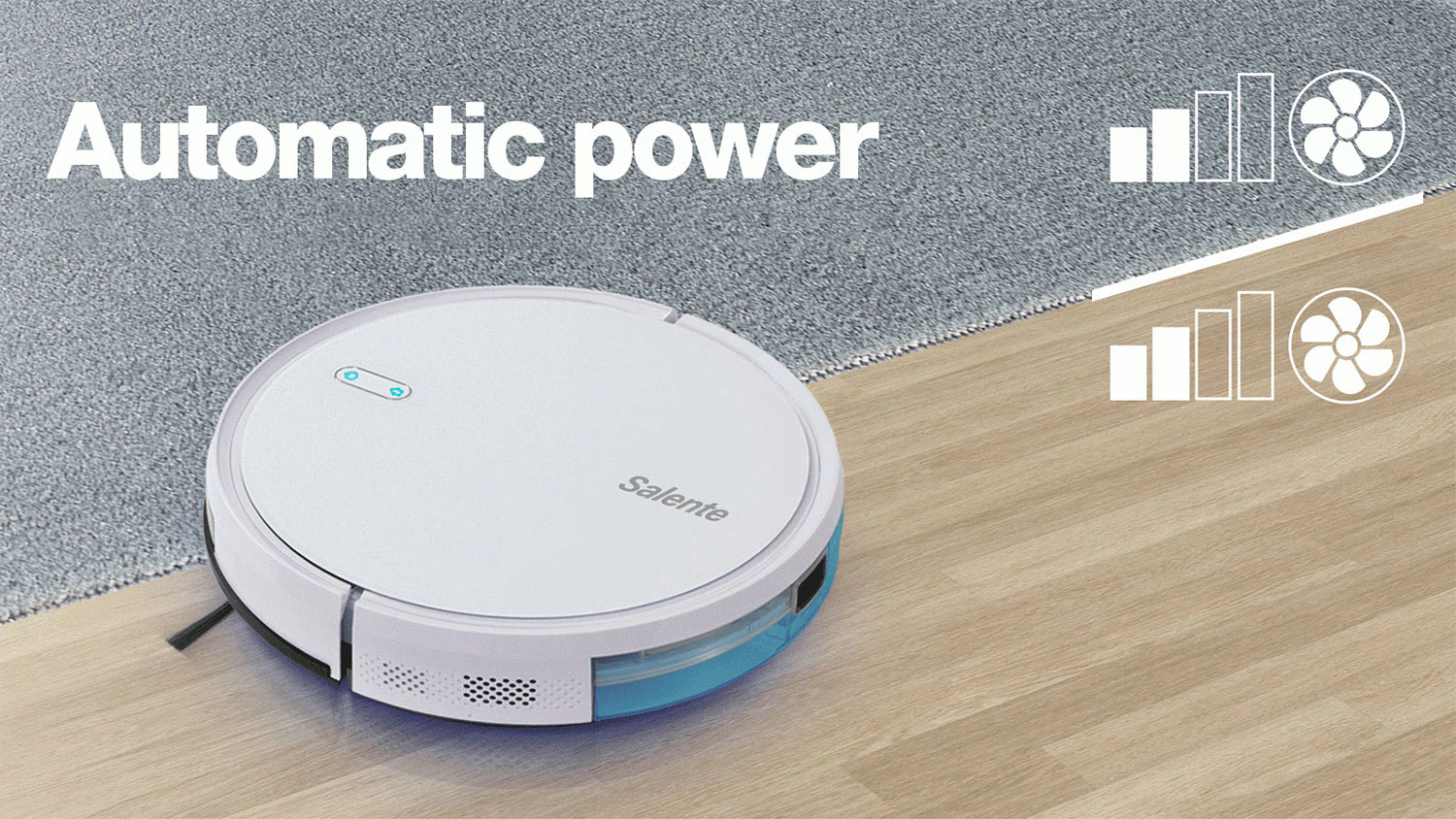 Automatick&yacute; sac&iacute; v&yacute;kon robotick&eacute;ho vysavače Salente G4
