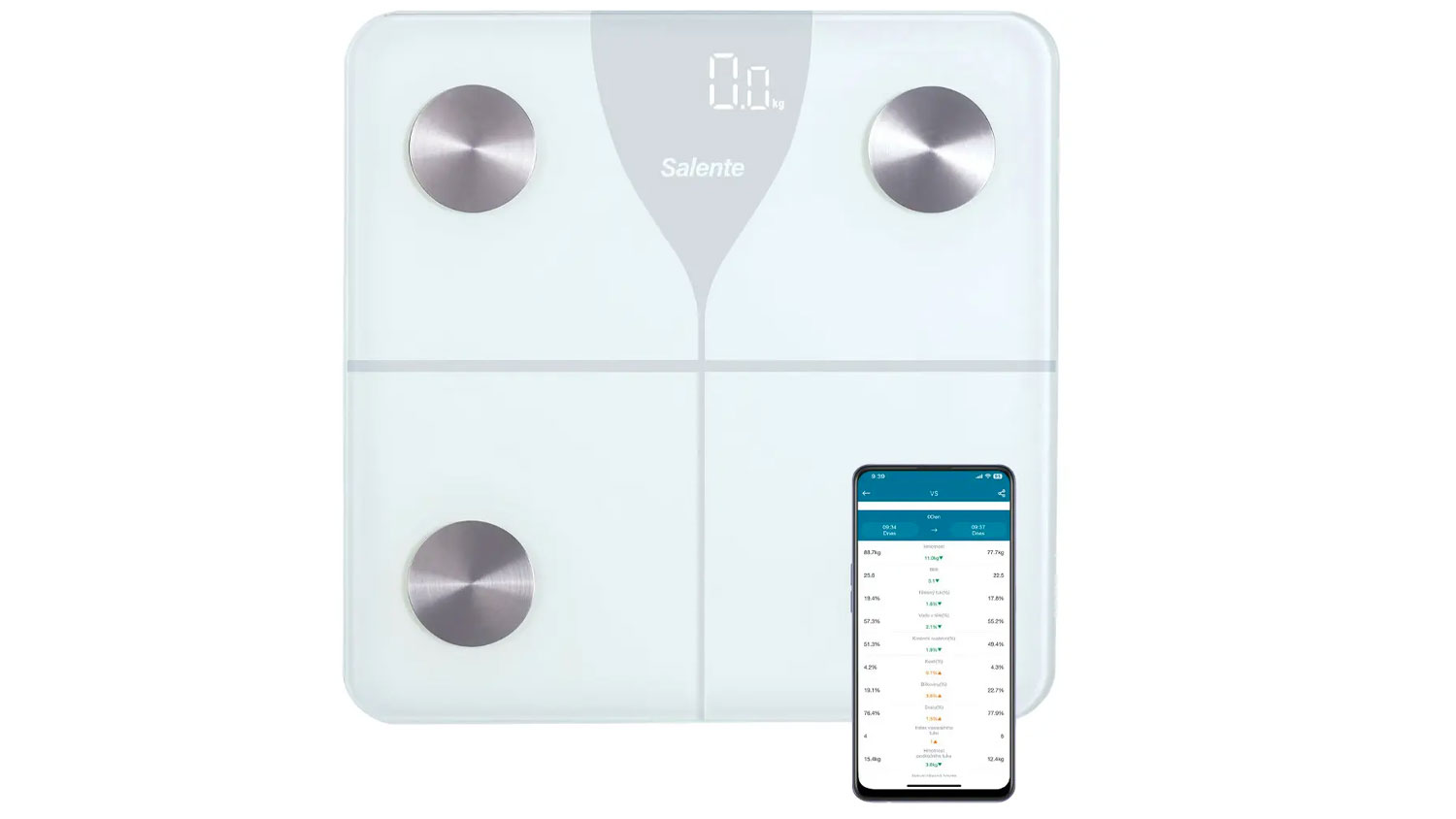 Osobná váha Salente SlimFit White