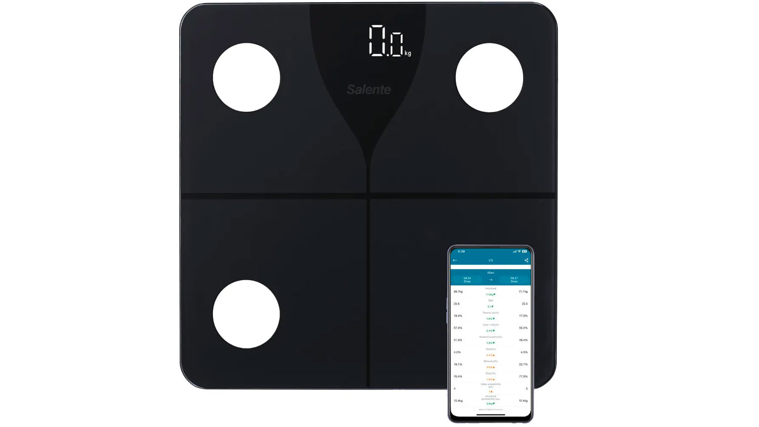 Osobná váha Salente SlimFit Black