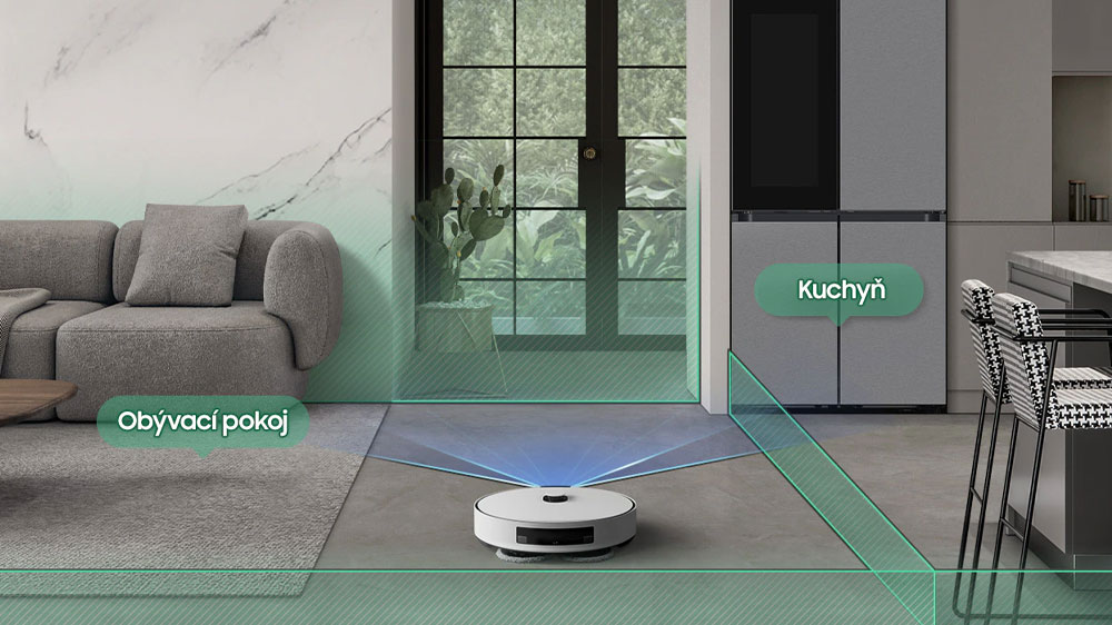 Vizualizace navigace robotického vysavače Samsung BESPOKE Jet Bot Combo AI_04