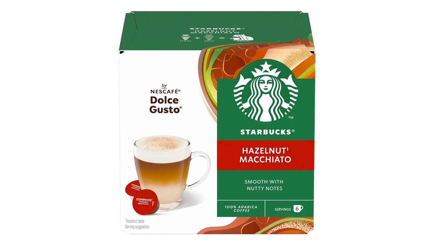 Kapsule Nescaf&eacute; Dolce Gusto Starbucks Hazelnut Macchiato 12 ks