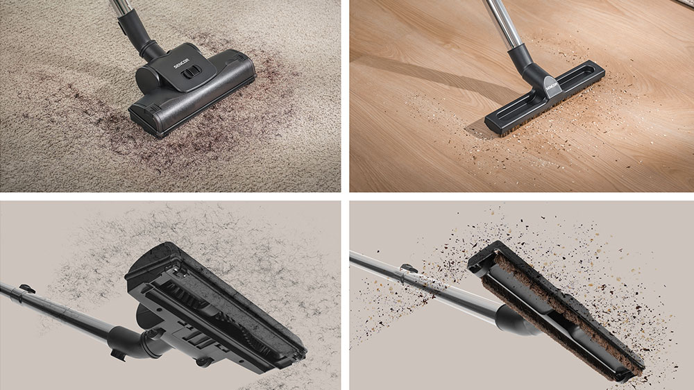 Speciální nástavce pro úklid i tvrdých podlah
