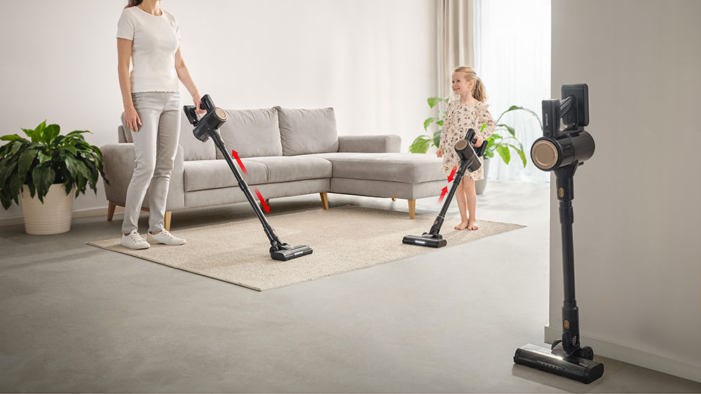 Pohyb bez omezen&iacute; a nastaviteln&aacute; v&yacute;&scaron;ka rukojeti