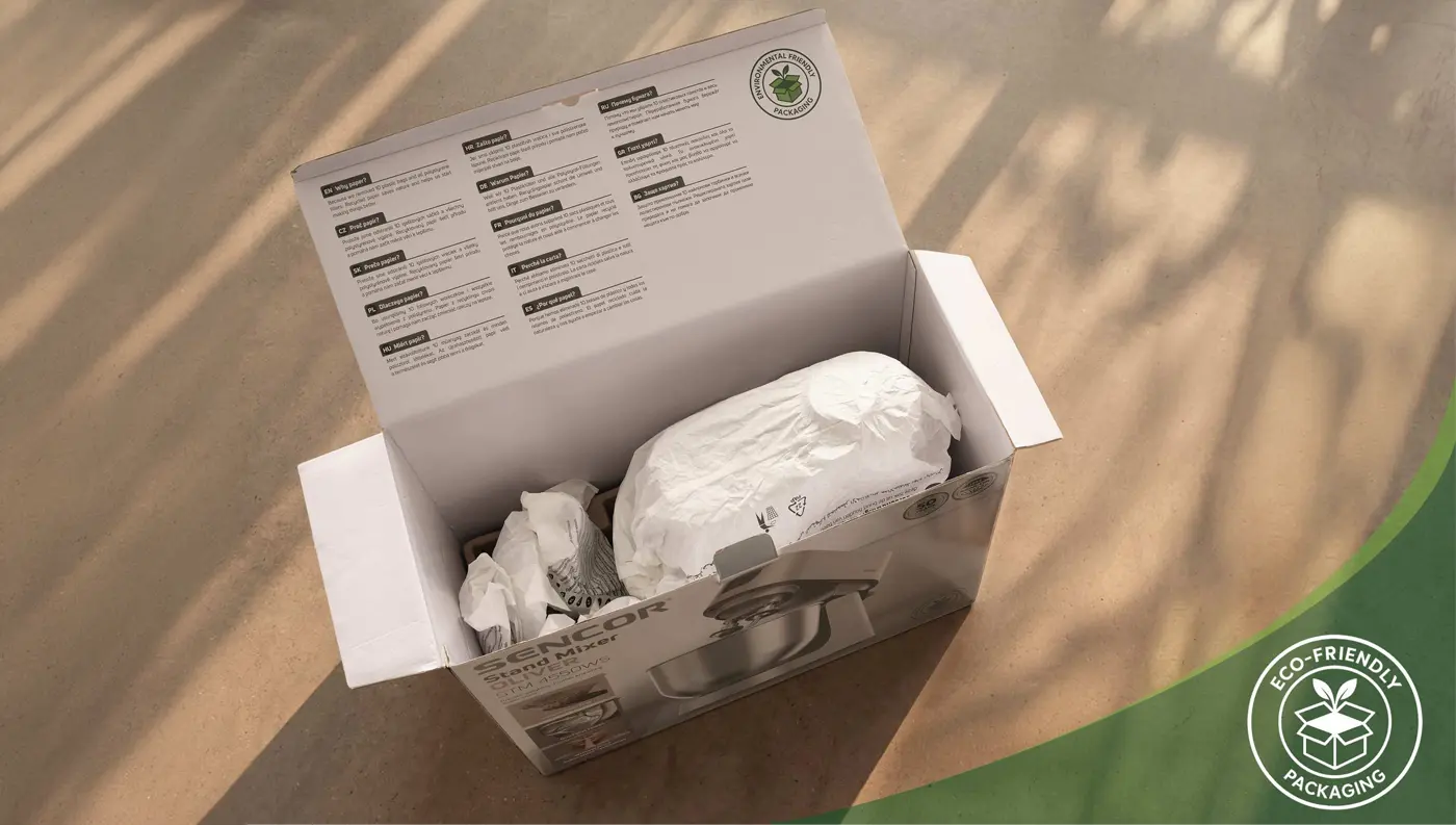 Ekologické balenie z recyklovaného papiera