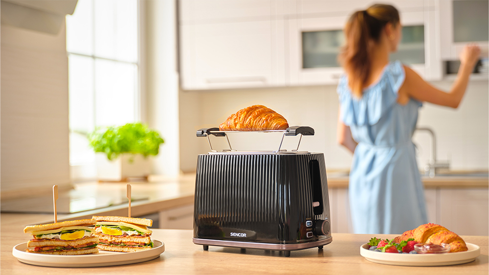 Topinkovač pro opékání jakéhokoli pečiva