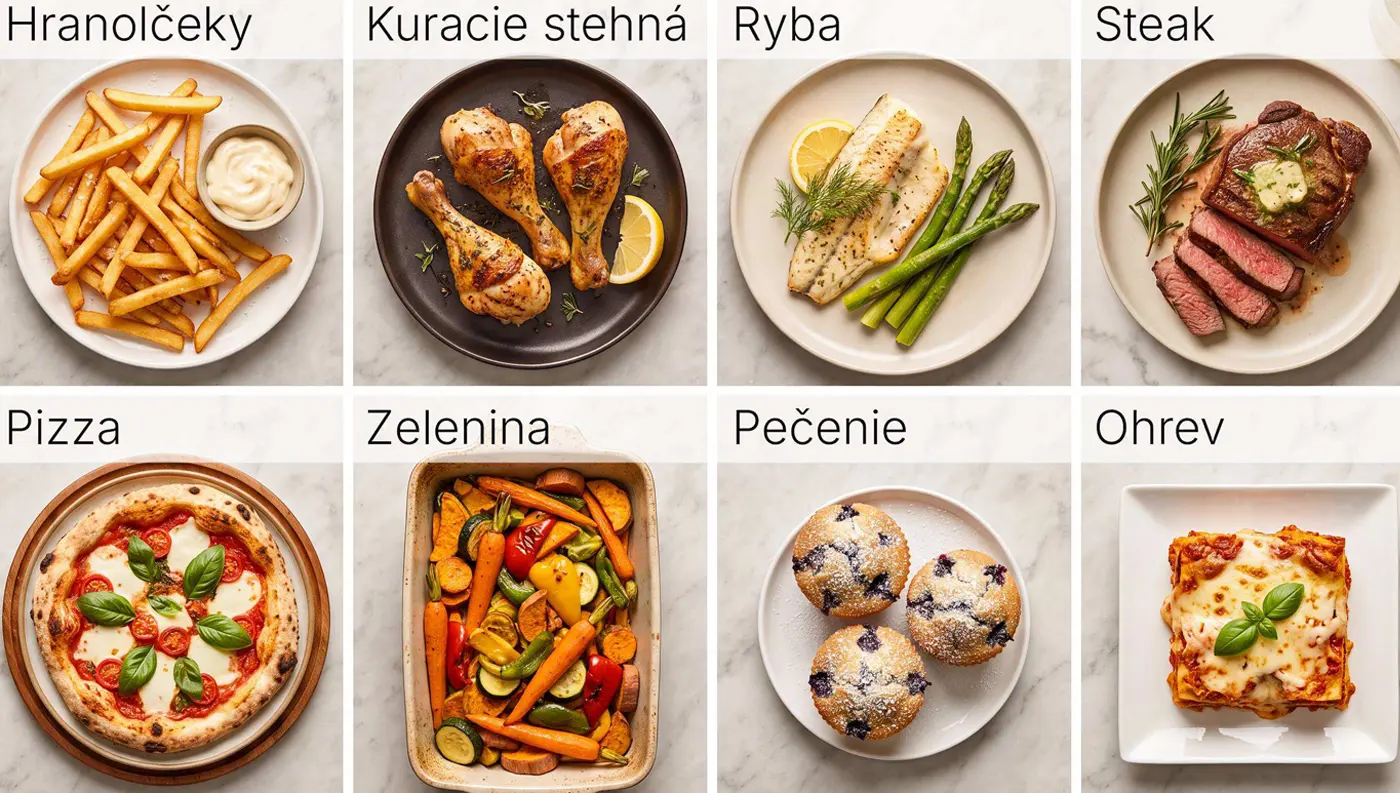 Výber z 8 prednastavených programov