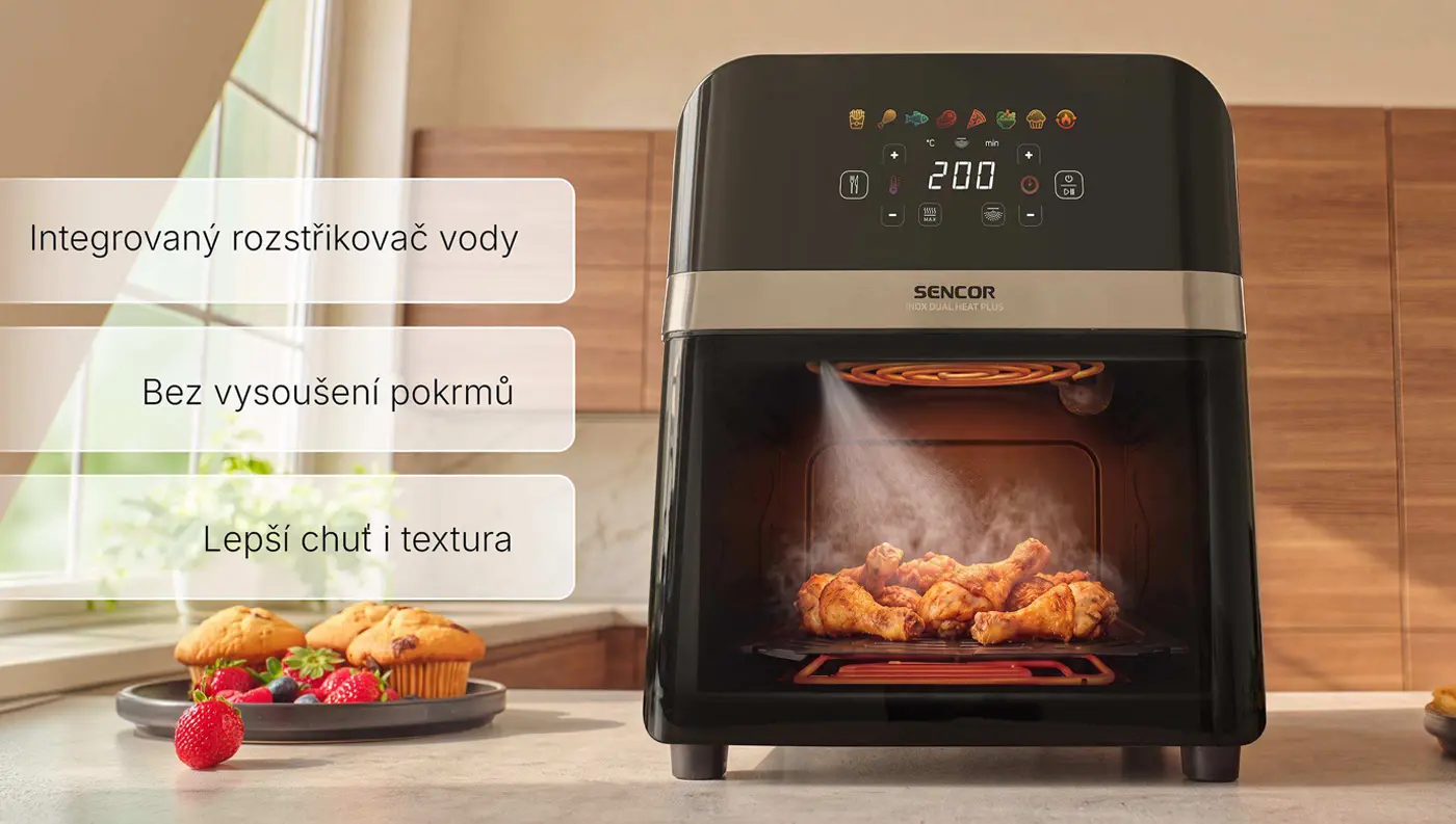 Propékání pokrmů z obou stran