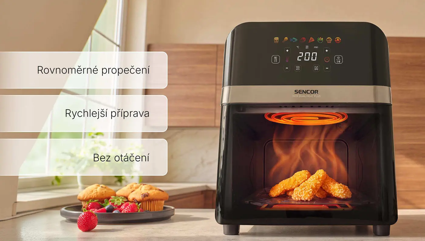 Fritéza SENCOR SFR 6800SS INOX DUAL HEAT