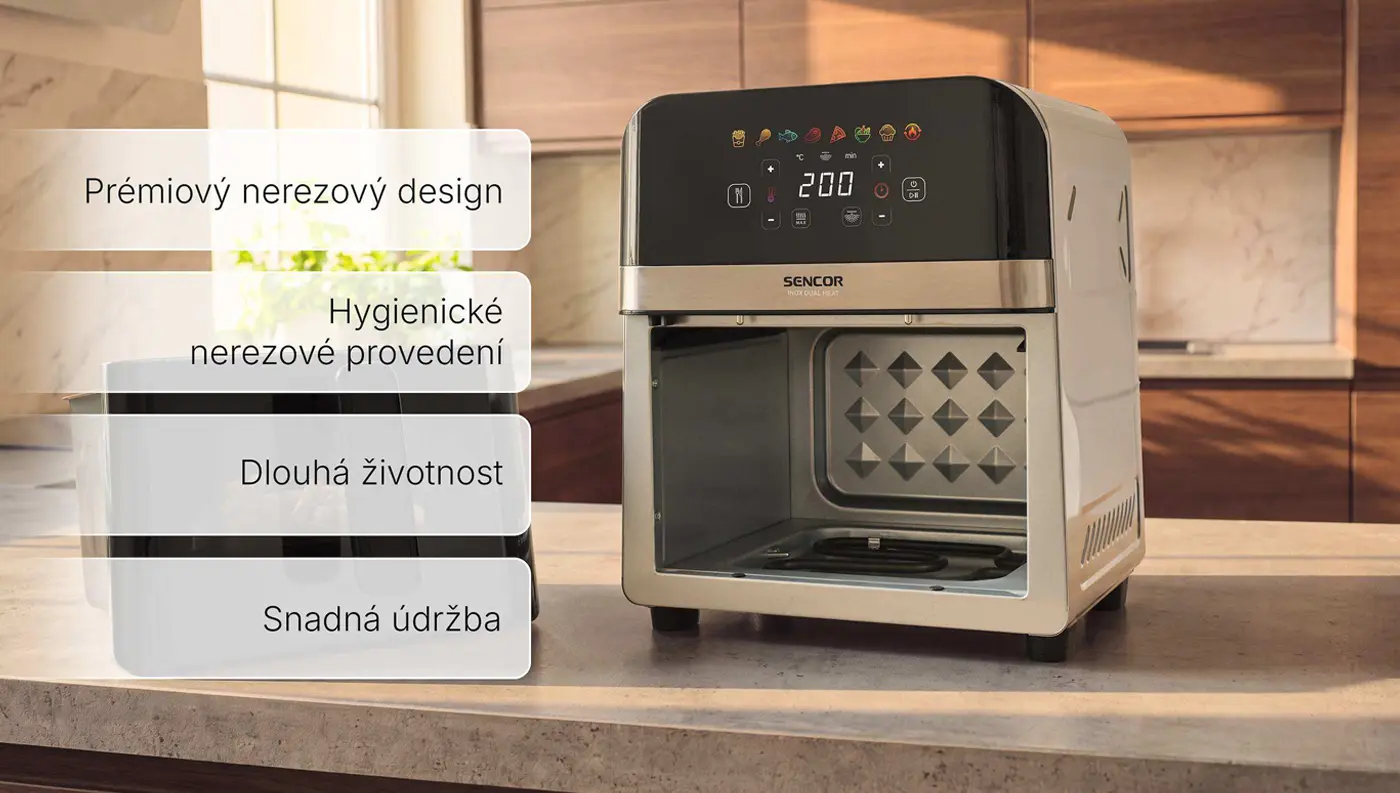 Fritéza SENCOR SFR 6800SS INOX DUAL HEAT