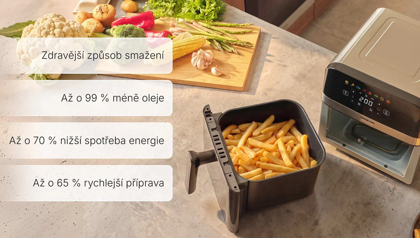 Fritéza SENCOR SFR 6800SS INOX DUAL HEAT