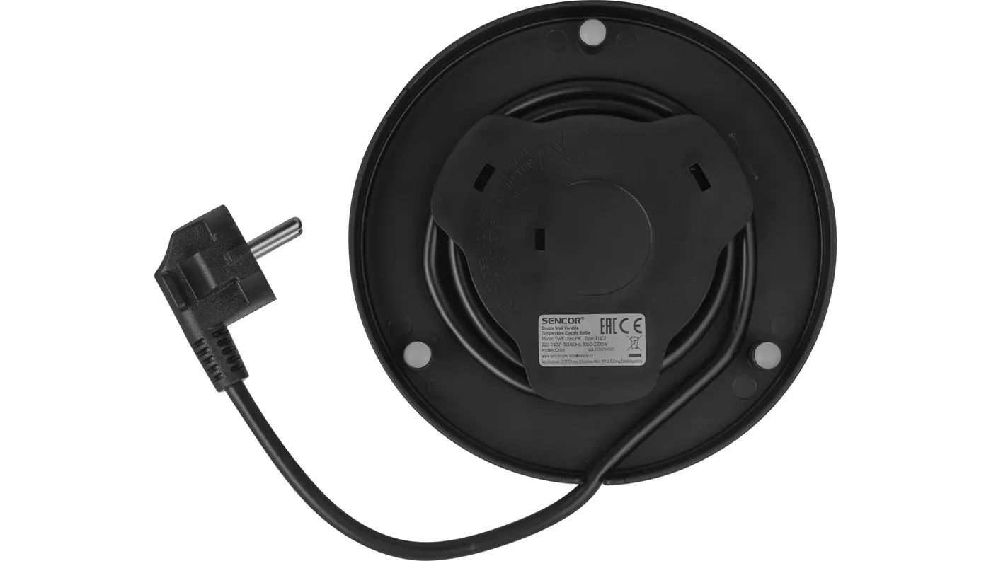 Sencor SWK 0940BK – praktický priestor pre kábel