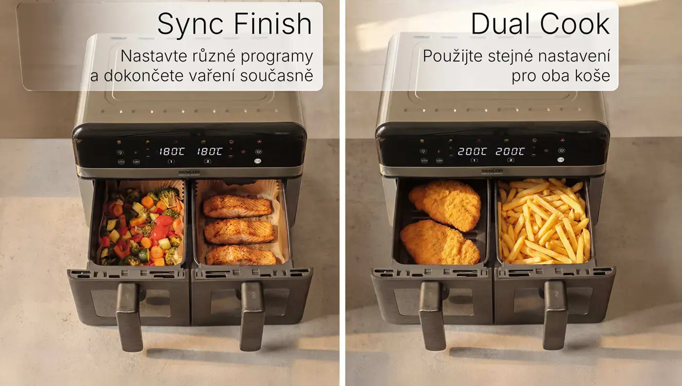 Sencor SFR 8800SS – keramický povrch roštů i košů