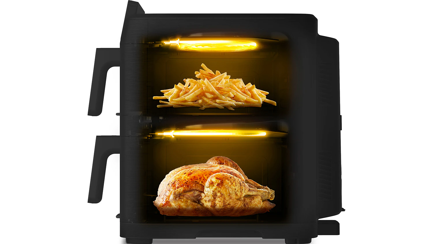 Vnitřn&iacute; prostor horkovzdu&scaron;n&eacute; frit&eacute;zy Tefal Easy Fry EY7568E0