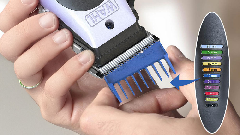 Zastrihávač vlasov Wahl Color PRO Lithium 3028048 s farebne odlíšenou nástavci_03