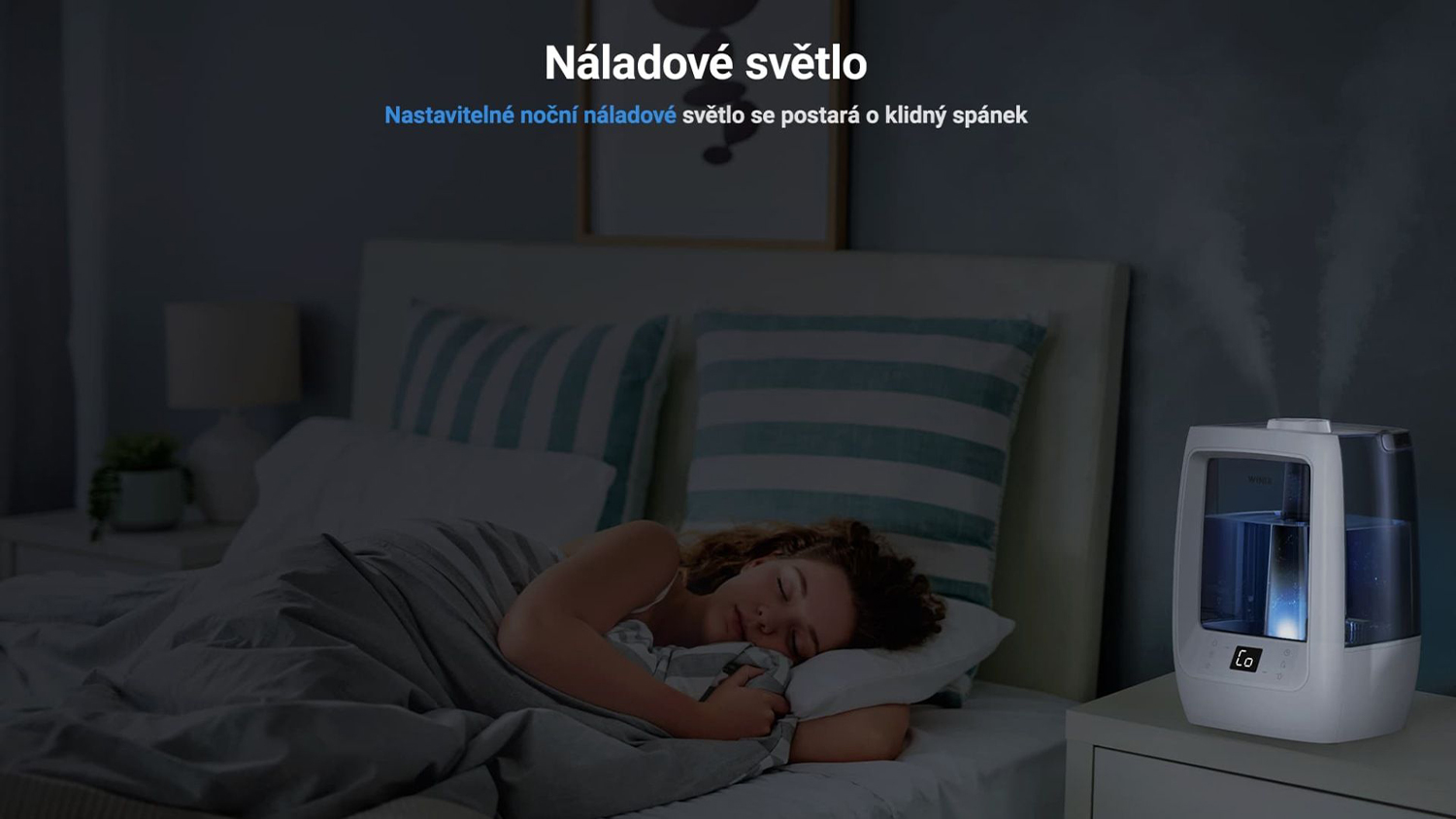 Náladové světlo zvlhčovače Winix L500