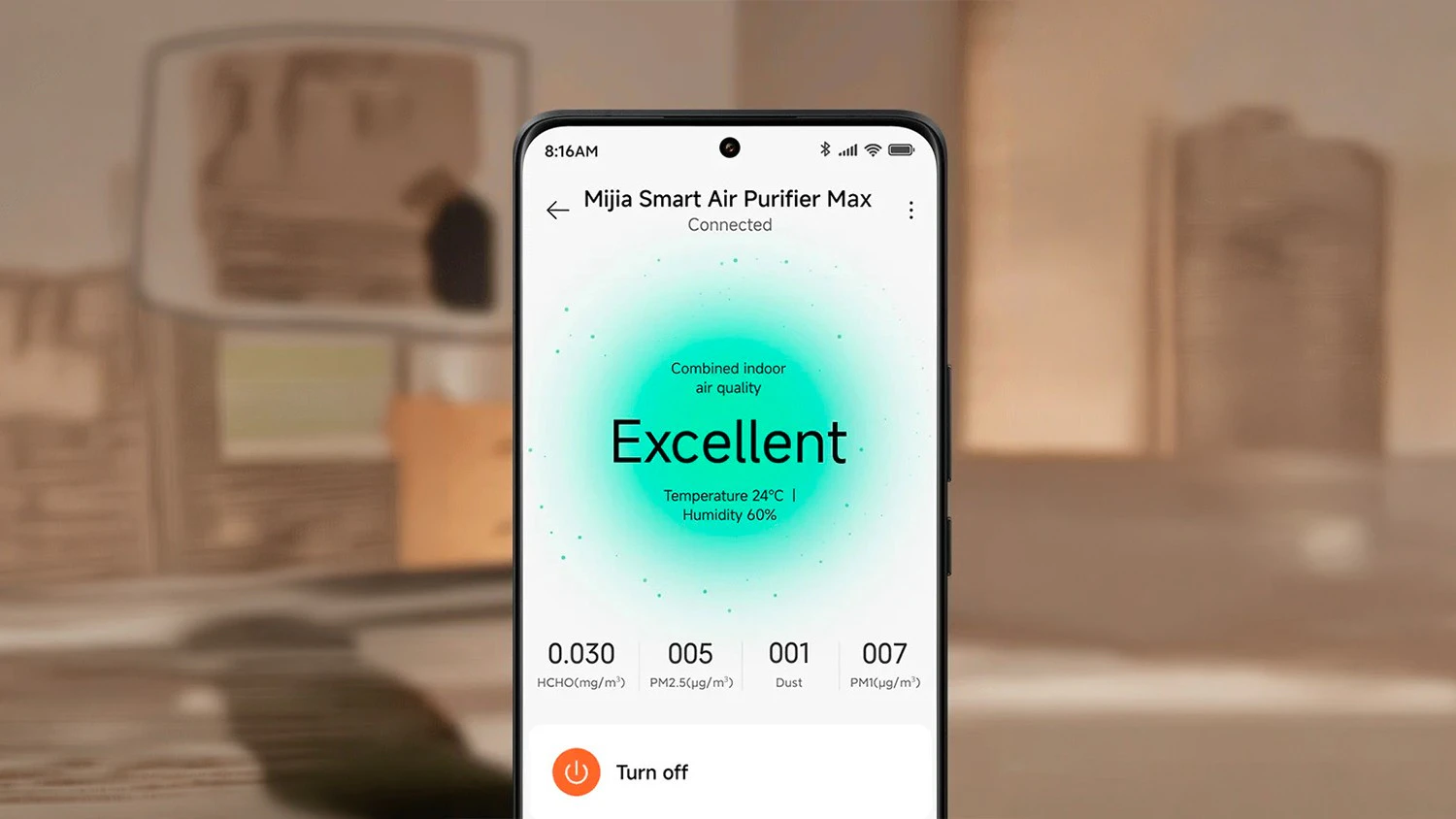Ovl&aacute;danie čističky vzduchu Xiaomi Mijia Smart Air Purifier Max cez mobiln&uacute; aplik&aacute;ciu