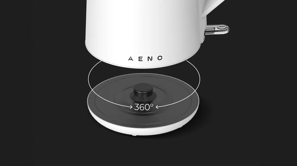 Podstavec konvice Aeno EK2 s naznačeným otáčením o 360°C_03