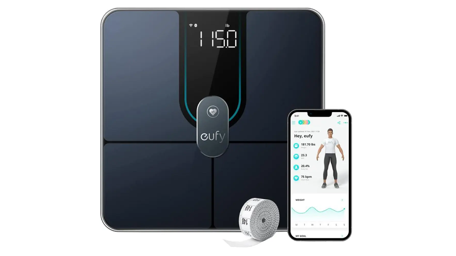 Osobní váha Anker Eufy P2 Pro Black