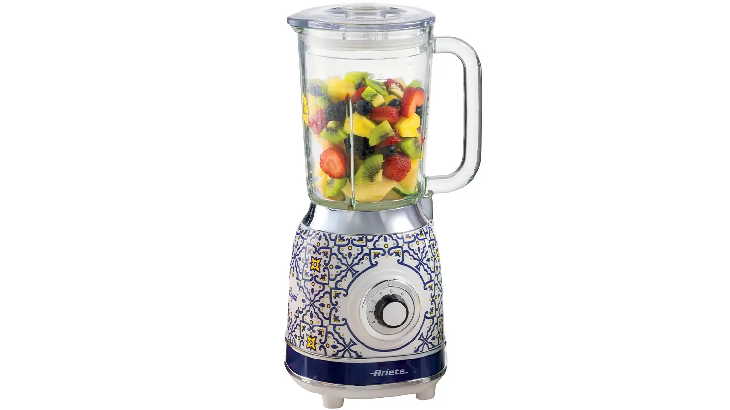 Príprava mliečneho koktailu so stolným mixérom Ariete Capri Blender 583/CA_02