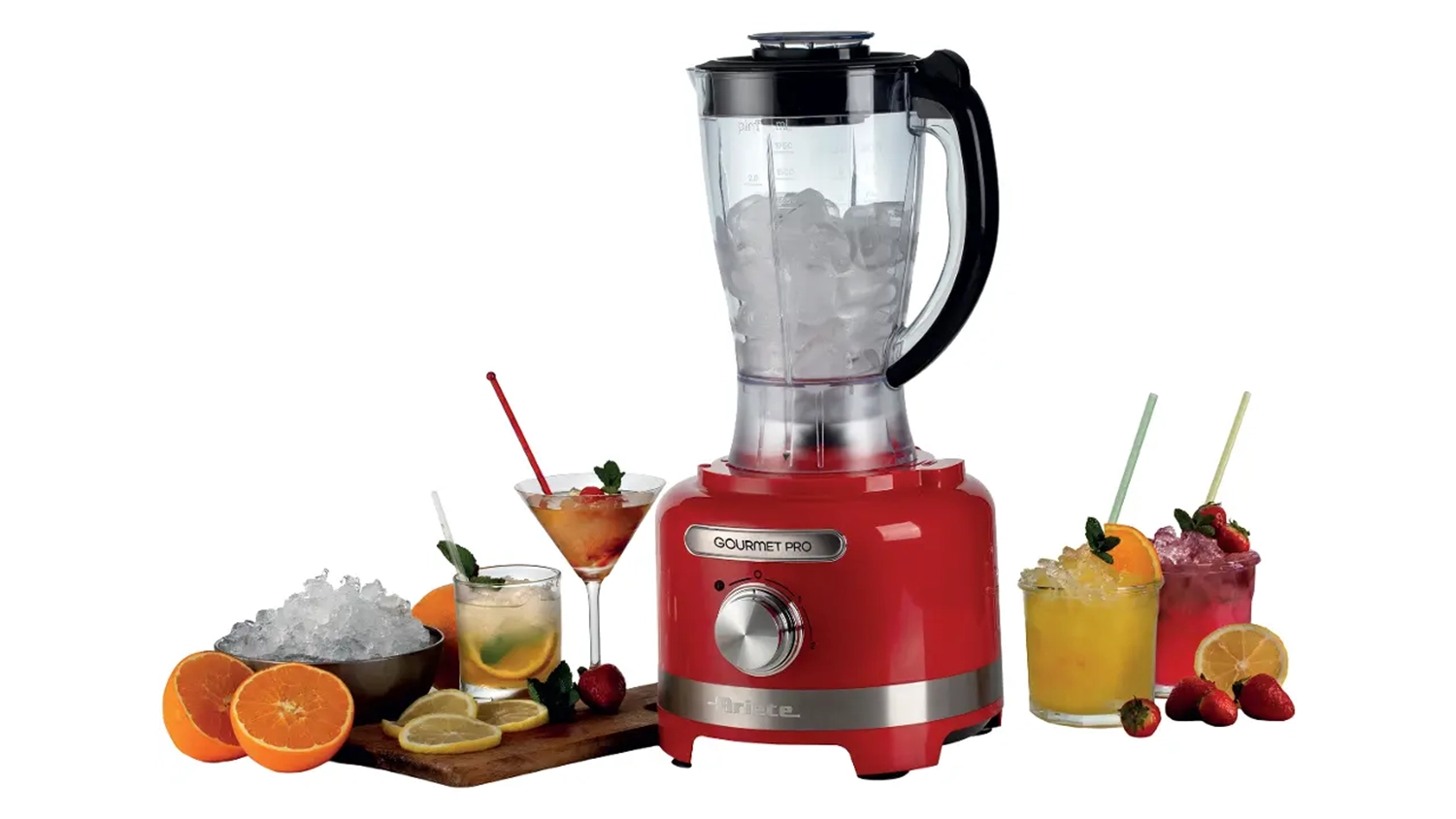 Příprava ledu do drinků pomocí kuchyňského robota Ariete Moderna Gourmet Pro 1782/00