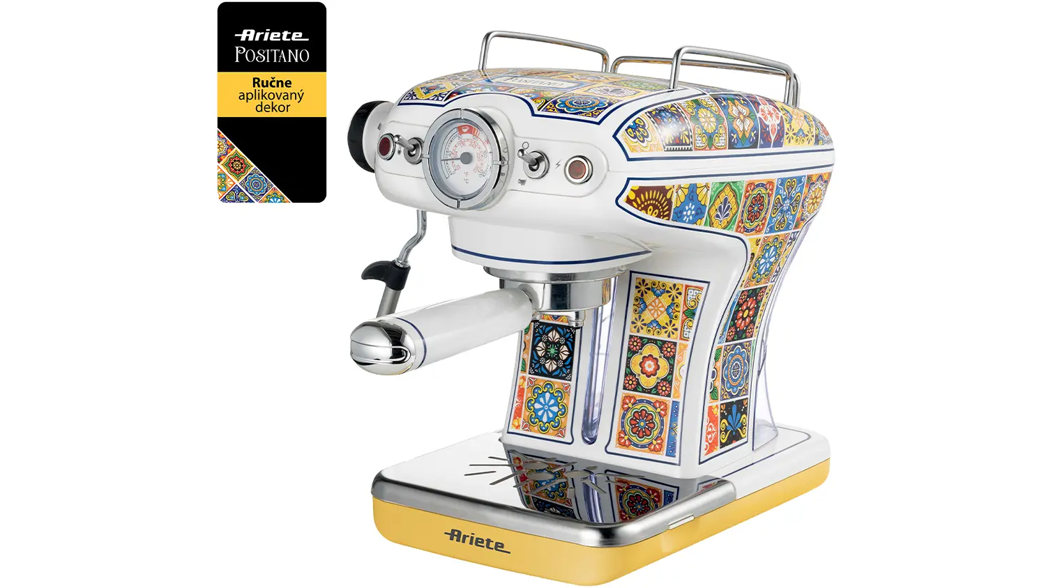 P&aacute;kov&yacute; k&aacute;vovar Ariete Positano Espresso 1389/PO spredu