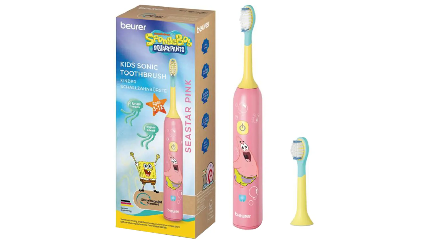 Sonick&yacute; zubn&iacute; kart&aacute;ček Beurer SC 11 Seastar Pink