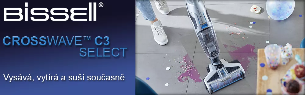 V&iacute;ce&uacute;čelov&yacute; vysavač BISSELL CrossWave C3 Select 3551N_01