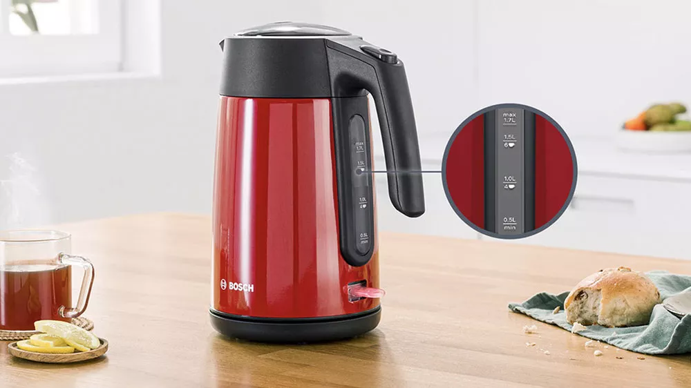 Ukazatel množství vody na rychlovarné konvici Bosch TWK7L464_02