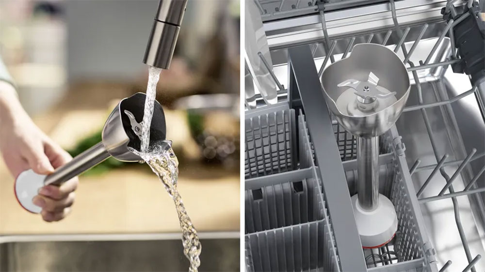 Čištění tyčového mixéru Bosch MSM4W210 a mixovací noha v myčce nádobí EW_04