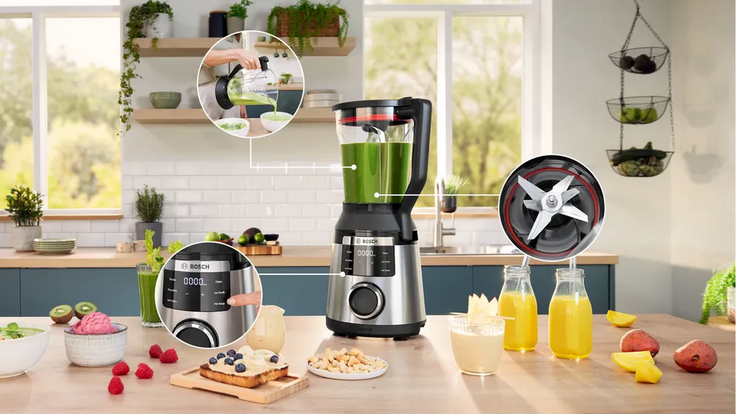 Stolní mixér Bosch MMB6762M v kuchyni
