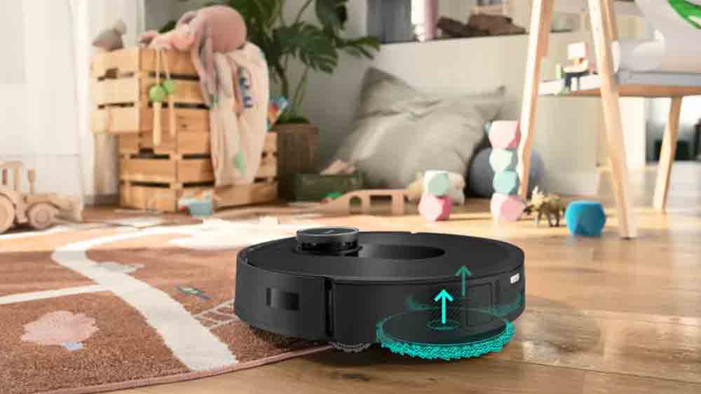 Robotický vysavač Bosch Spotless Max BCRDW3B při úklidu_02
