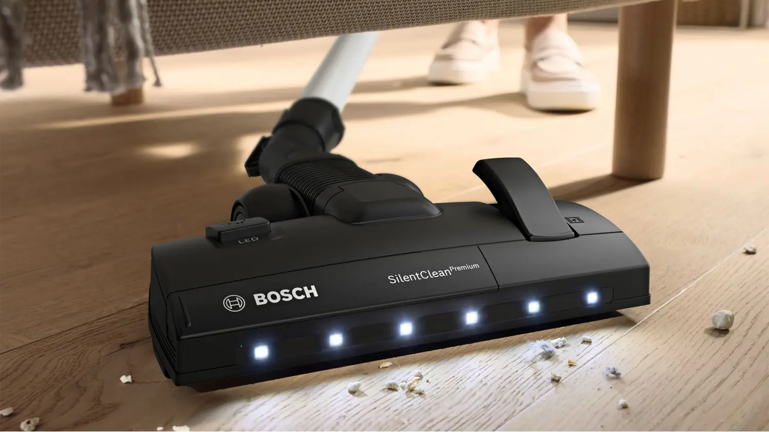 Osvětlená hubice vysavače Bosch