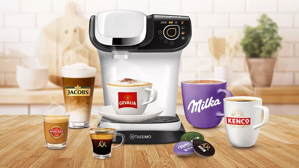 Kapslový kávovar Bosch TASSIMO My Way 2 TAS6504, bílý s různými druhy káv_02