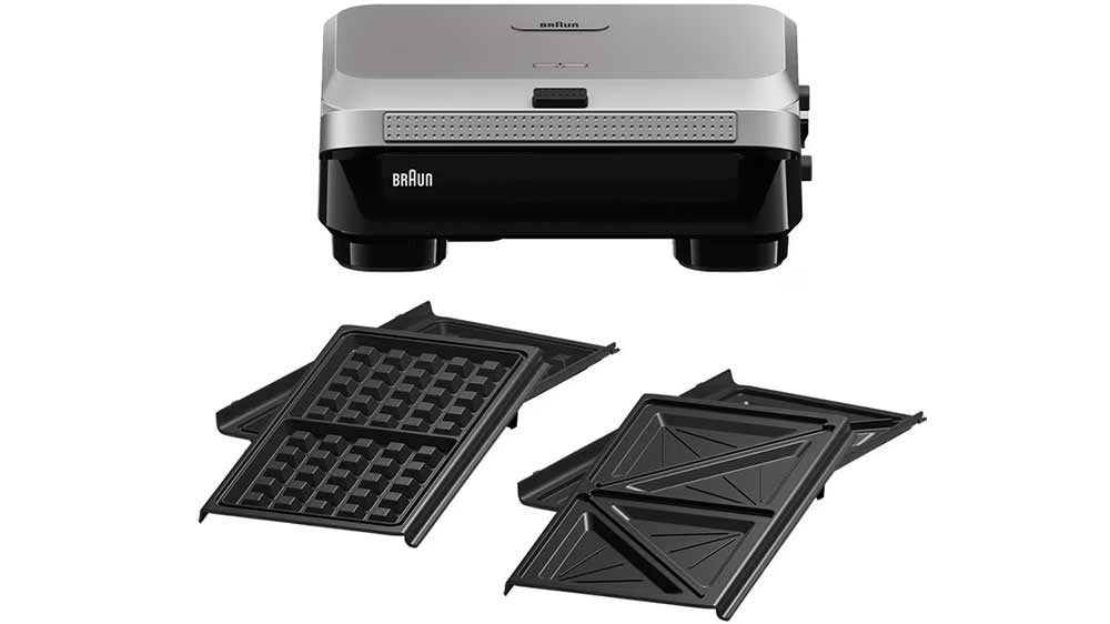 Sendvičovač Braun SnackMaker 5 SM5005 s nepřilnavými plotýnkami na vafle i toasty_04