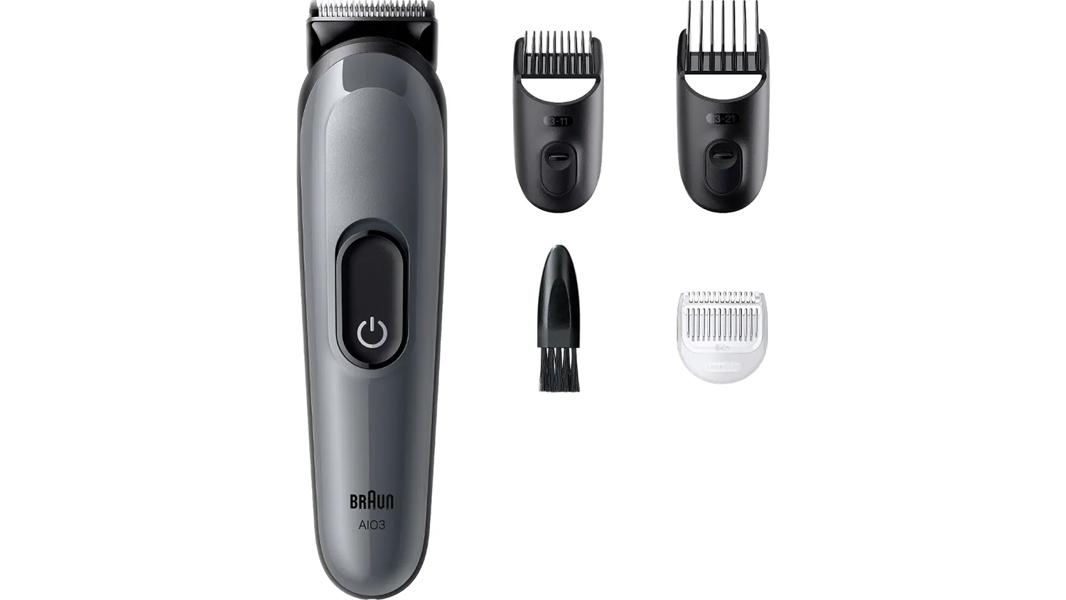 Zastřihovač vousů a vlasů Braun Series 3 AIO3500