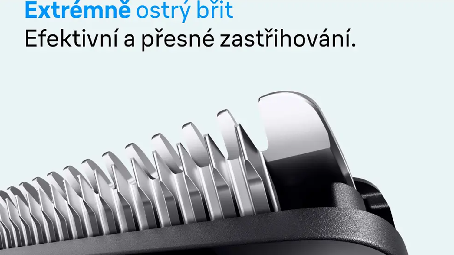 Detail břitu zastřihovače