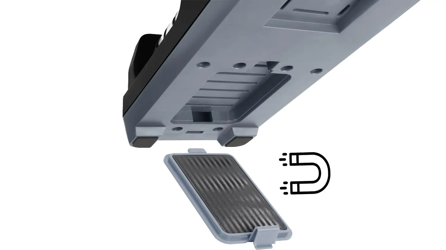 Spodn&iacute; č&aacute;st elektrick&eacute;ho brousku Catler EB 900 s magnetick&yacute;m lapačem
