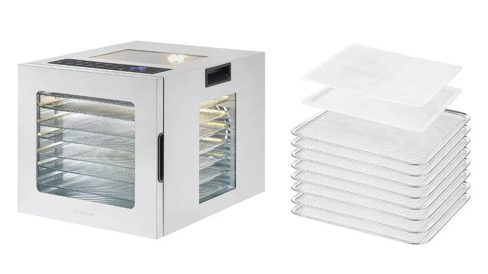 Sušička potravín Catler FD 4011 so zapnutým osvětlením_05