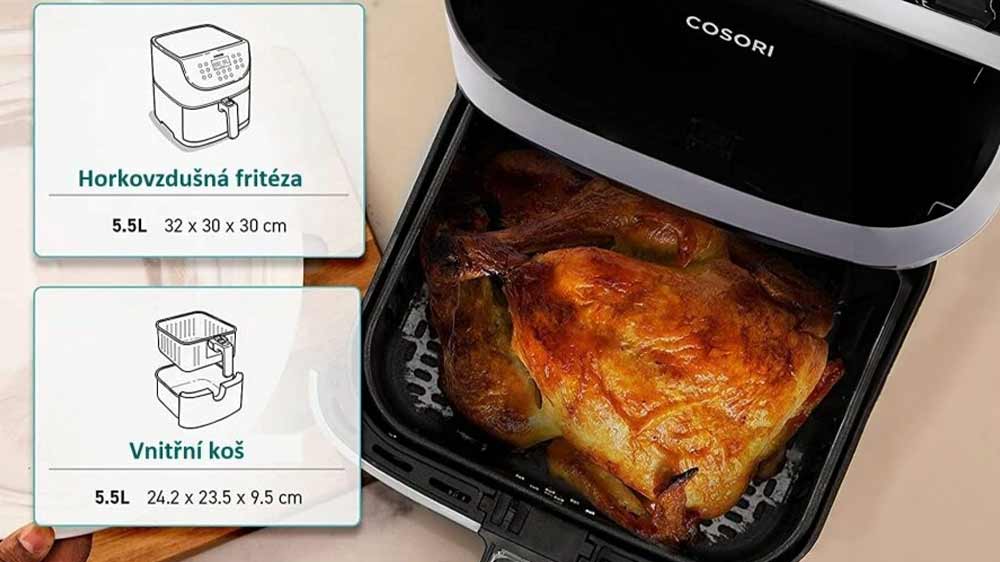 5,5l koš horkovzdušné fritézy Cosori CP158-AF PREMIUM_02
