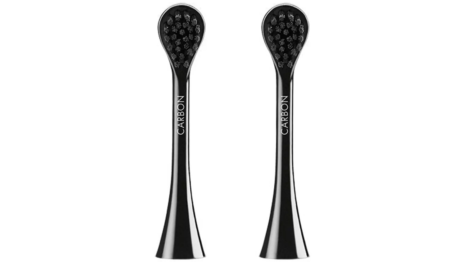 Náhradná hlava ku kefke Curaprox Hydrosonic Black is White CARBON 2 ks vedľa seba