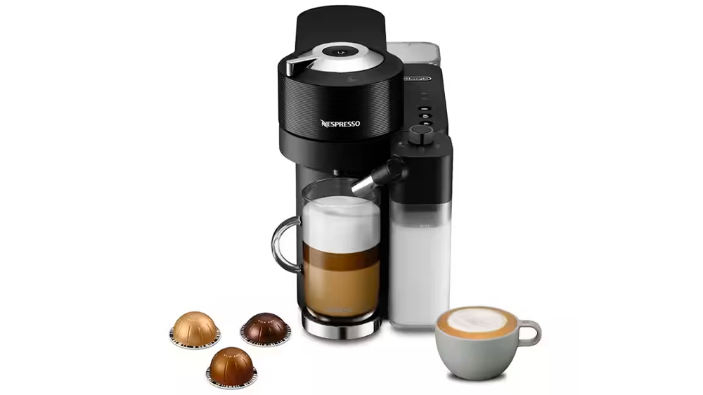 Kapslový kávovar De’longhi Nespresso ENV300.B Vertuo Lattissima s kapslemi_02