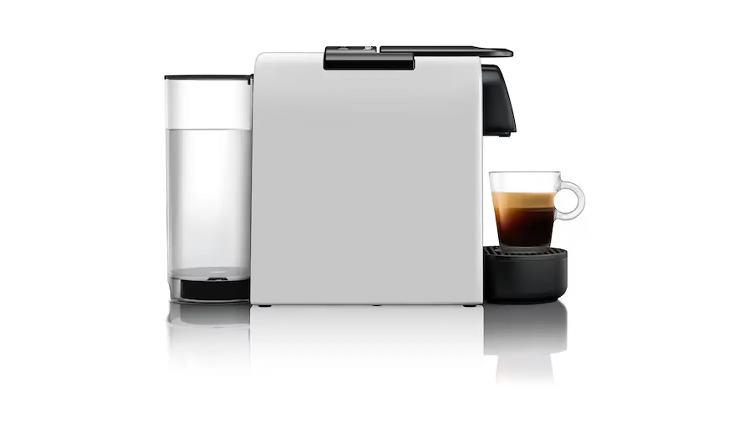 K&aacute;vovar De'Longhi Nespresso Essenza Mini EN85.S pohled ze strany